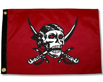 Red pirate flag